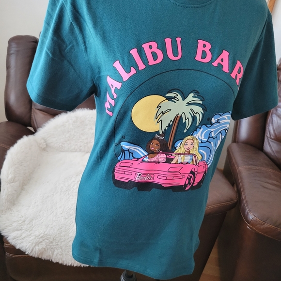 MALIBU BARBIE TEAL TEE - Picture 2 of 5